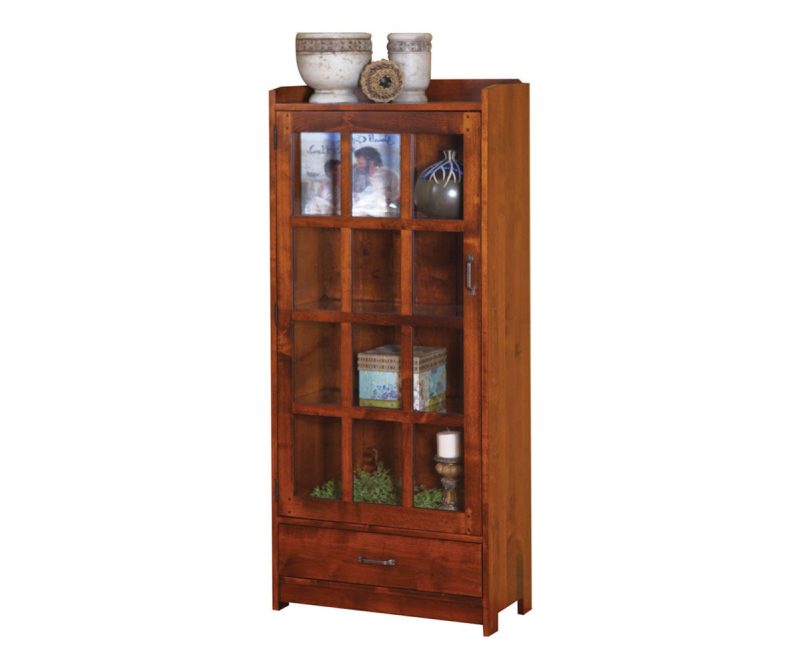Century Bookcase - 1 Door, 1 Drawer