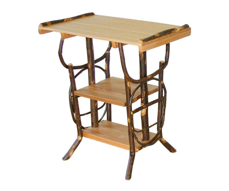 Magazine Stand With Shelf