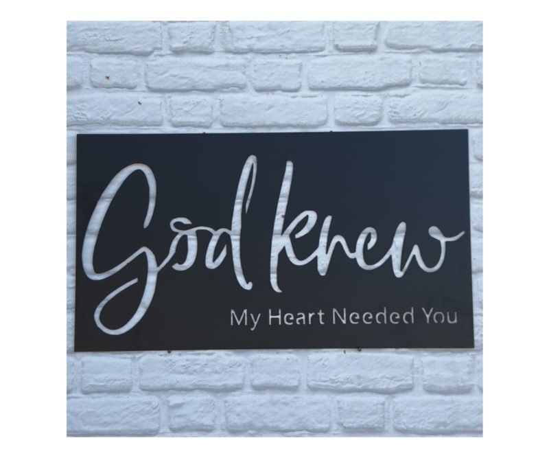 God Knew Plaque