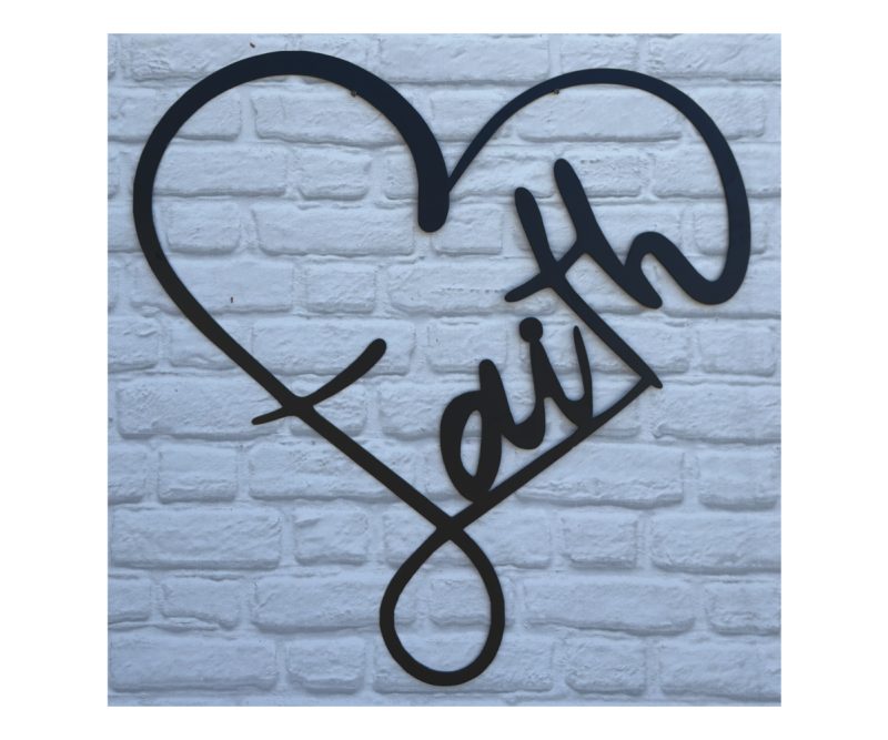Faith Heart Plaque