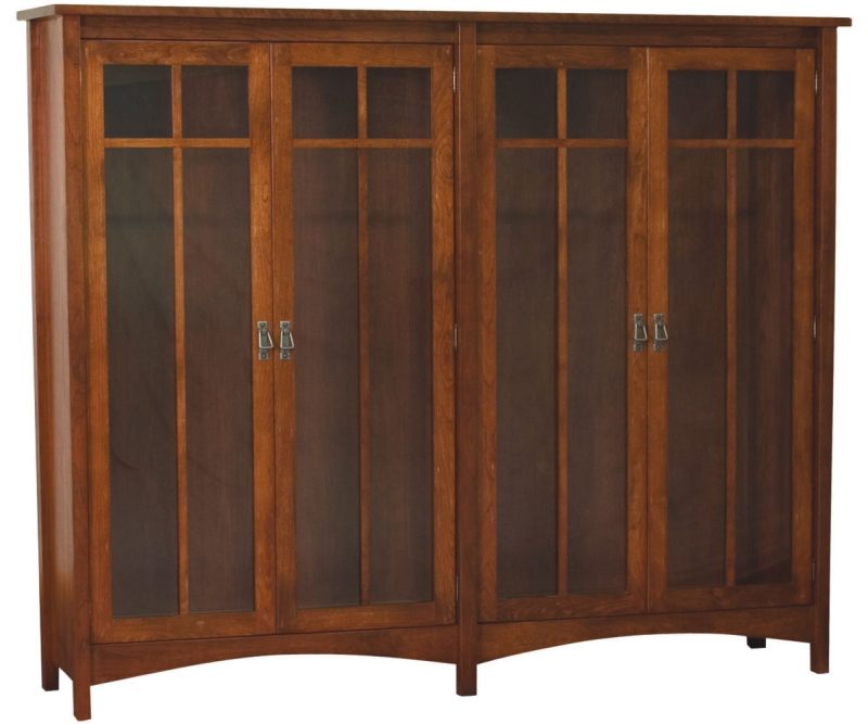 Arts & Crafts Double Bookcase