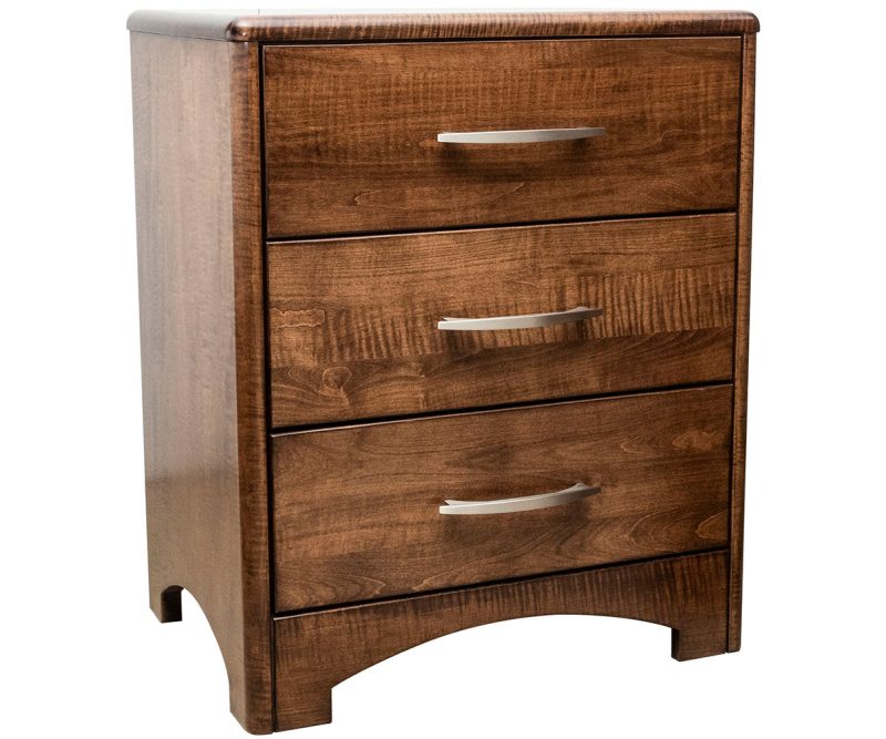 Zephyr 3 Drawer Nightstand