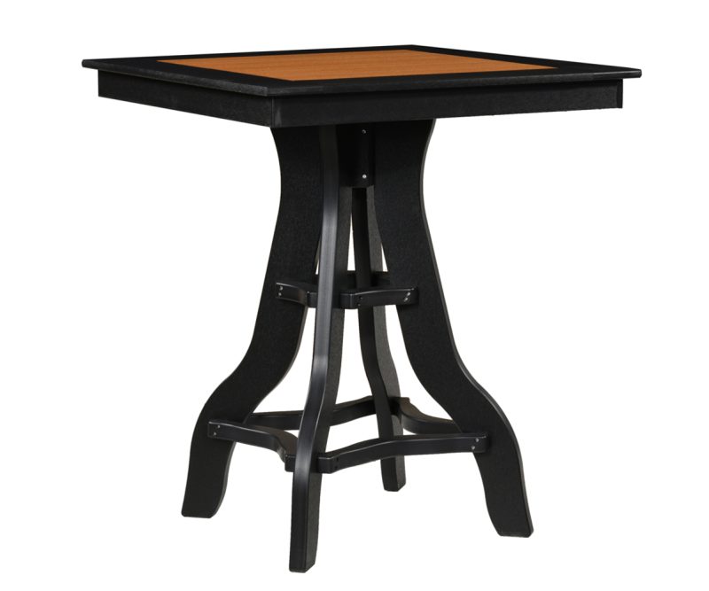 36" Square Patio Border Table - 42"H