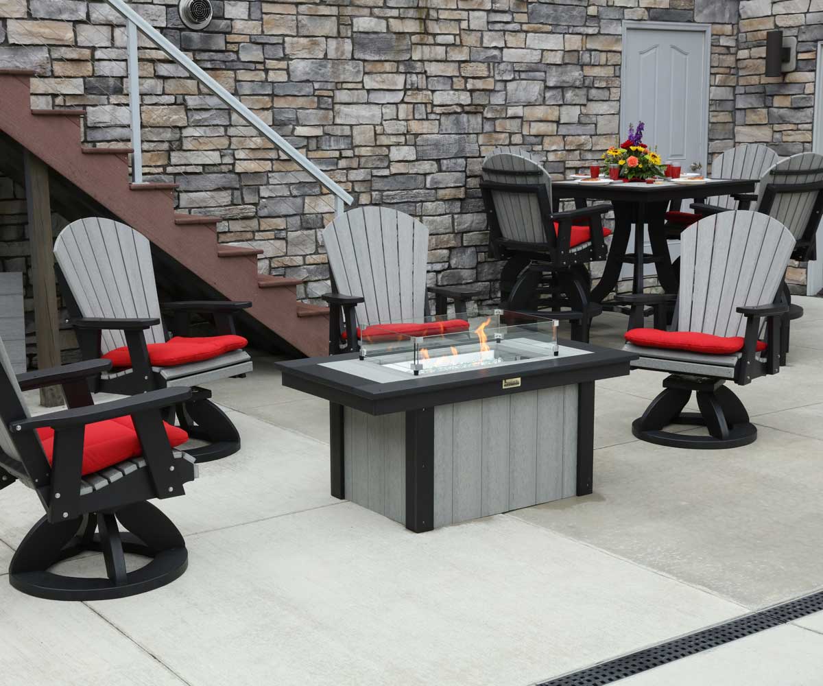 Adirondack Patio Swivel Chair Deep Seat - Image 2