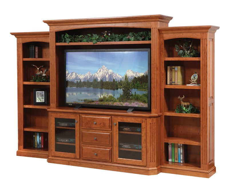 Buckingham Entertainment with Side Bookcases