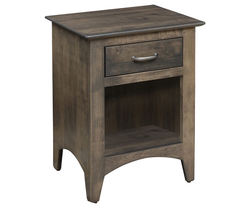 Chelsea 1 Drawer Nightstand - Open Bottom