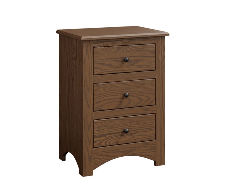 Troy 3 Drawer Nightstand