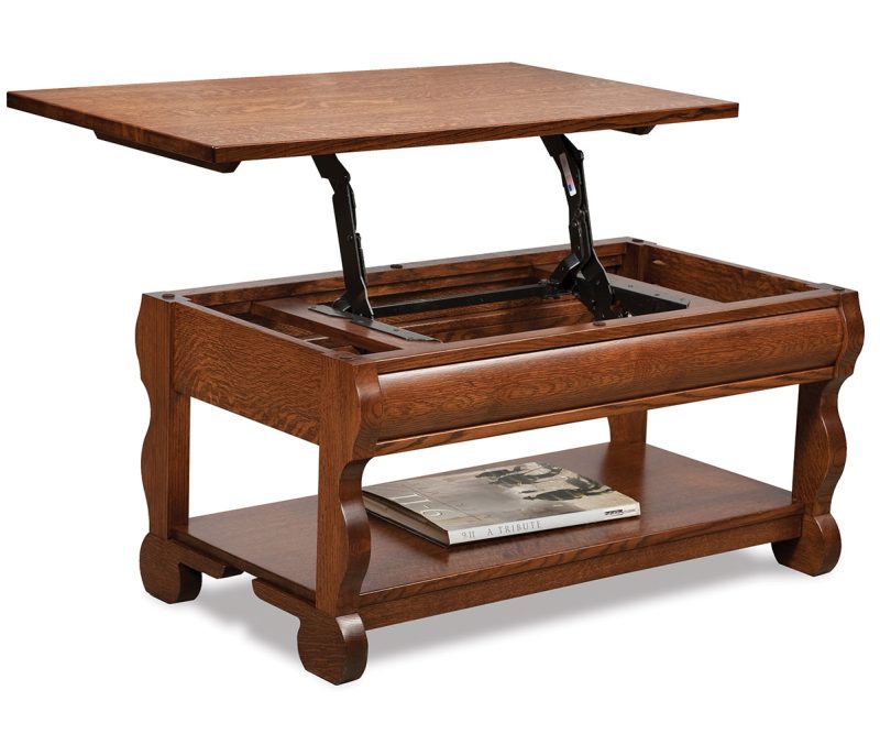 Old Classic Sleigh Lift-Top Coffee Table