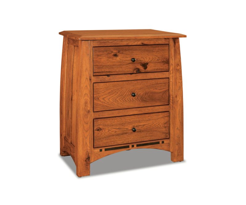 Boulder Creek 3 Drawer Nightstand