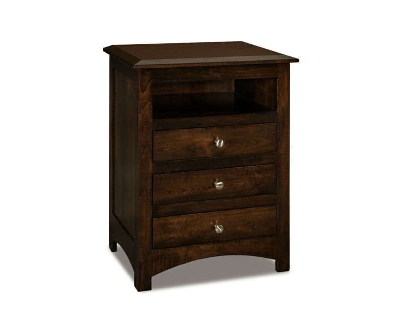 Finland 3 Drawer Nightstand With Opening