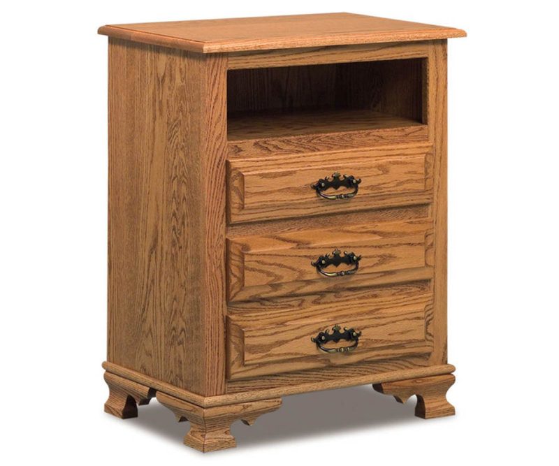 Heritage 3 Drawer Open Nightstand