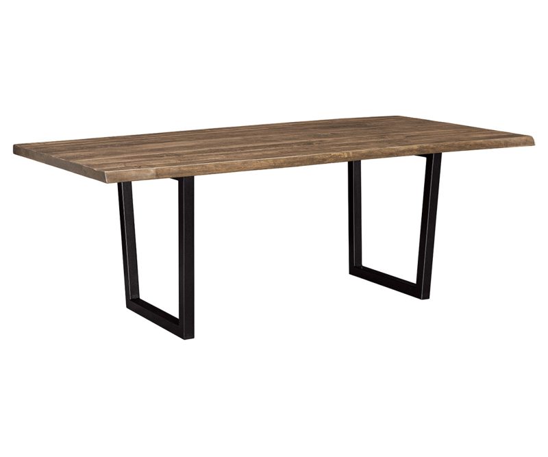 Live Edge Rough Sawn Table With Lifestyle Base