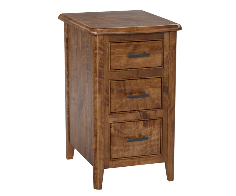 Cascade 3 Drawer Small Nightstand