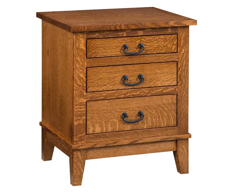 Sierra Mission 3 Drawer Nightstand