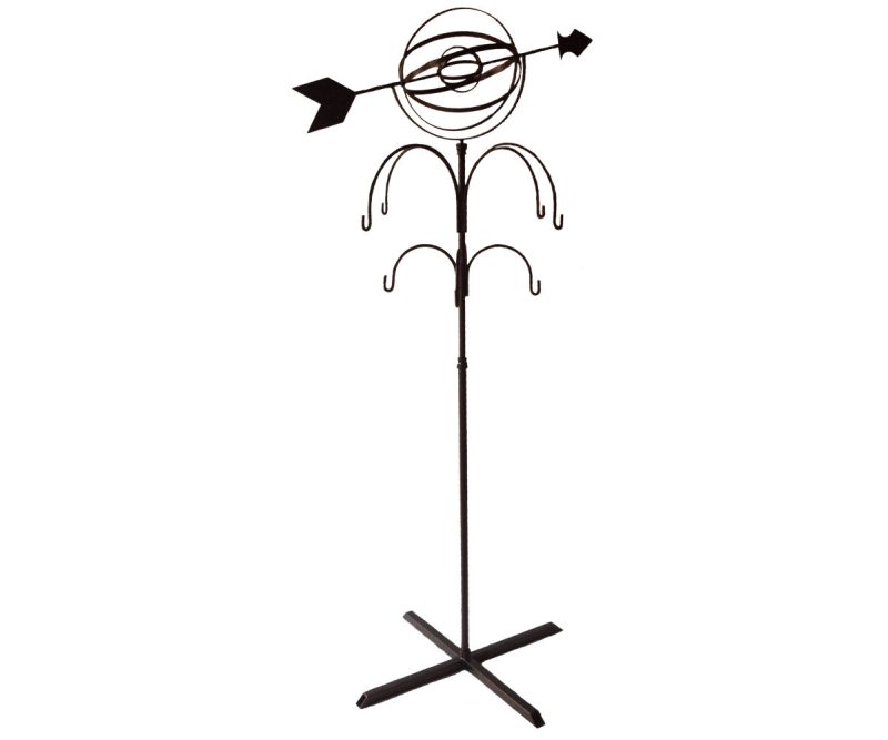 Small 8 Hook Hanger w/ Globe