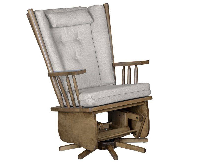 Smooth 4 Post Highback Swivel Glider