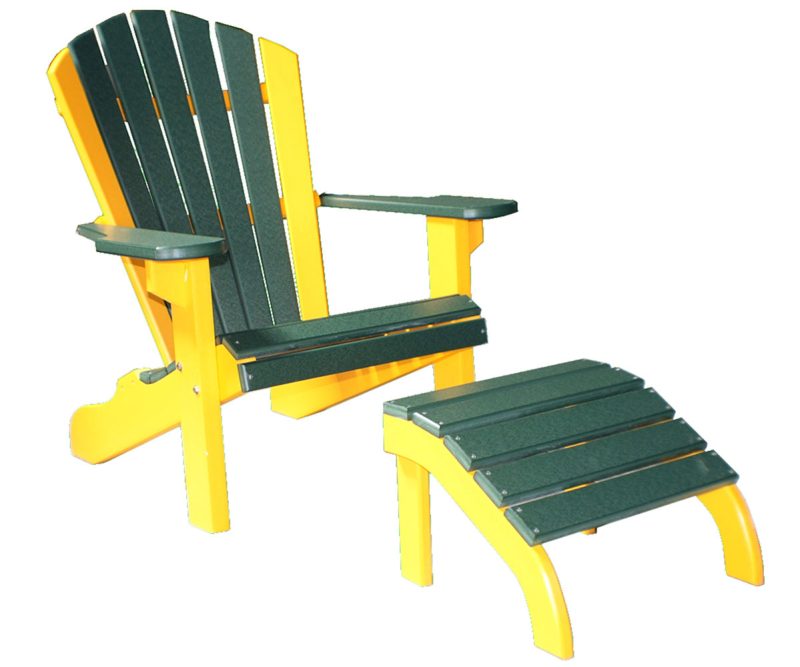 Classic Beach Chair and Ottoman