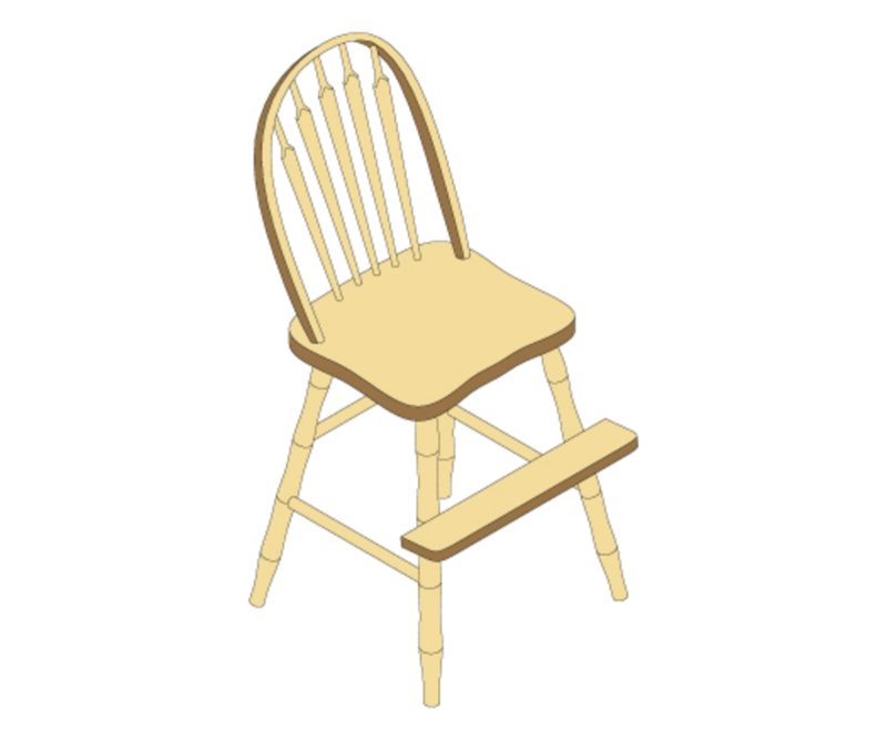 Arrow Back Youth Side Chair