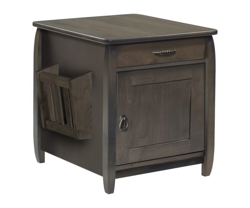Apache Enclosed End Table with Magazine Rack