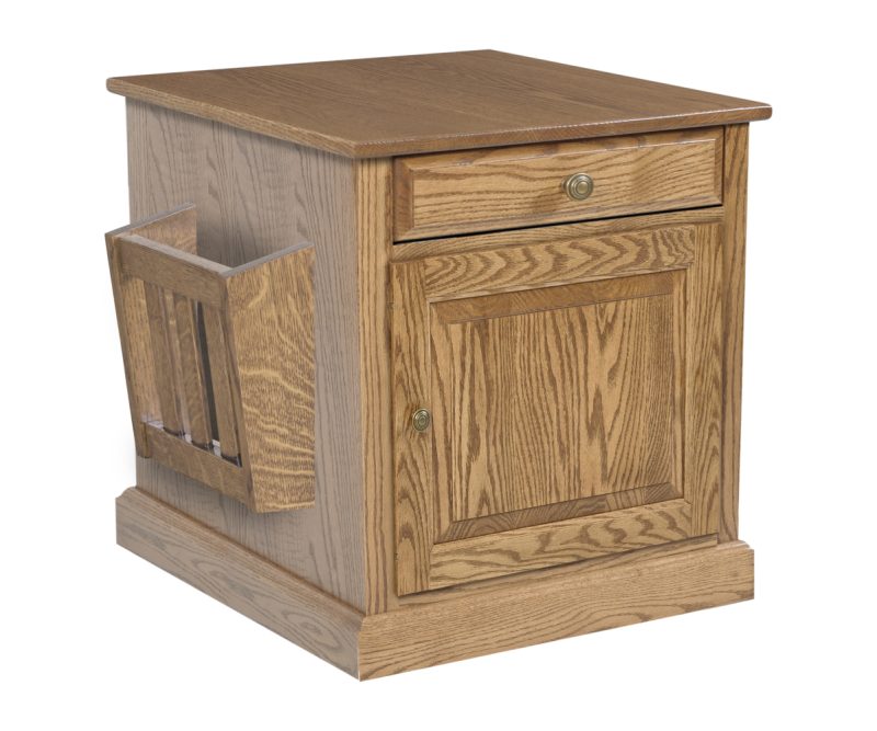 Riverview Enclosed End Table with Magazine Rack