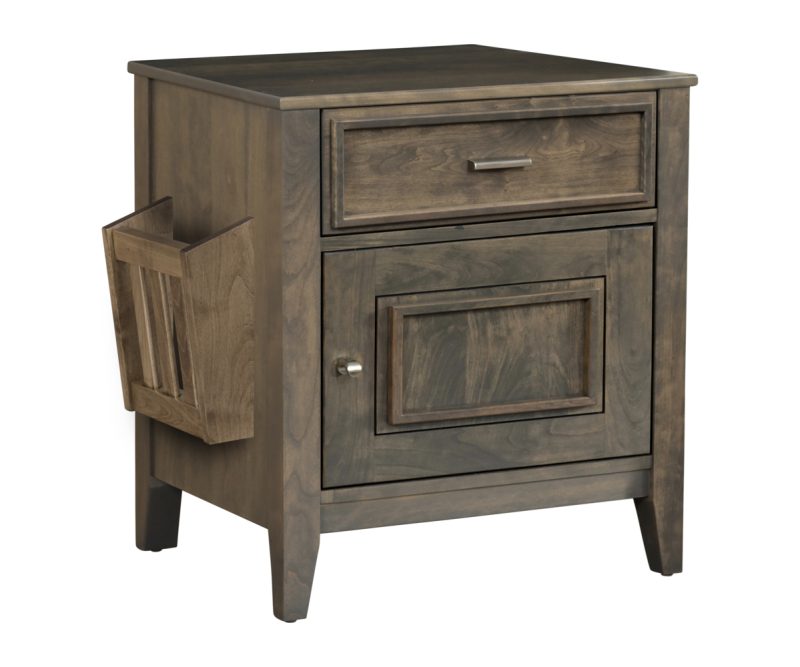 Capri Enclosed End Table with Magazine Rack