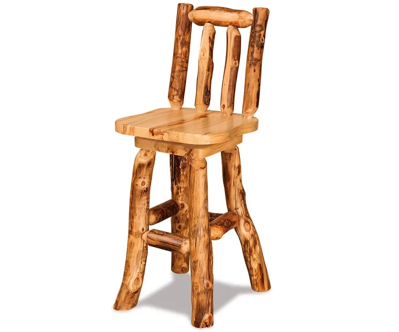 Swivel Bar Stool with Back